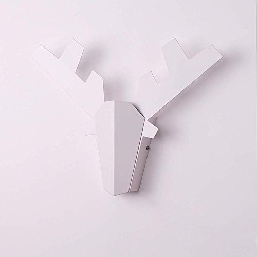 Preisvergleich Produktbild Mkjbd Wandlaterne Gartenlampe Wandleuchte Wandleuchte Hübsche Nordische Weiße Schmiedeeiserne Geweihwandleuchten Moderne Minimalistische Kreative Dekorative Lampen Dreifarbiges Licht Nachttisch Wohnz