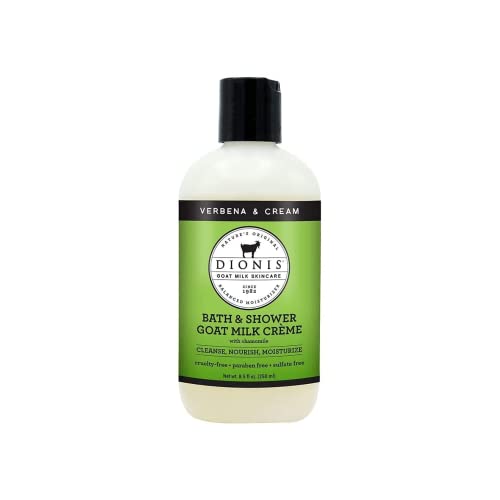 Dionis Verbena & Cream Scented Bath & Shower Bundle - Contains Whipped Body Scrub (6 Oz) And Hydrating Body Wash (8.5 Oz) - Goat Milk Skincare - Made In The Usa - Cruelty-Free And Paraben-Free #TOP4