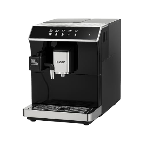 Image of Budan X7 Fully Automatic Espresso Touchscreen Coffee Machine | Bean-To-Cup Coffee at 19 Bar pressure | Espresso,Cappuccino,Milk Foam System | Best For Home & Office | 1-Year Warranty