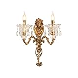 Squisita artigianalità: progettata con meticolosa attenzione ai dettagli, questa lampada da parete decorativa presenta un look lussuoso che completa sia l'arredamento tradizionale che contemporaneo.