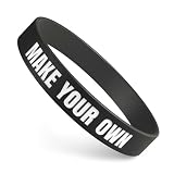 Custom Wristbands For Events, Fundraisers & Businesses | Add Text, Icons, & Logos | Bulk Rubber Bracelets | Classic 1/2” | 100% Silicone