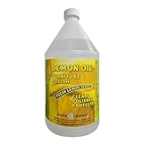 Quality Chemical Lemon Oil Furniture Polish - Finest Blend of Lemon Oils, Waxes & Moisturizers & UV Protection - Wood Cleaner and Polish for Wood Furniture, Cabinets & More - 128 oz (Pack of 1)