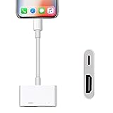 Compatible with iPhone to HDMI Adapter,1080P Video & Audio Sync Screen Converter AV Adapter...