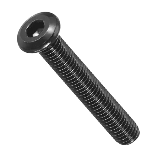 METALLIXITY Flat Head Hex Socket Cap Screws M8-1.25x50 10Pcs