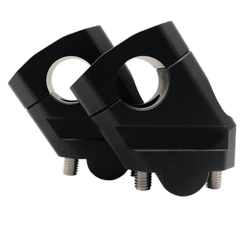 Pince de guidon 22mm en aluminium anodisé argent noir pour NTV650 et Deauville 700