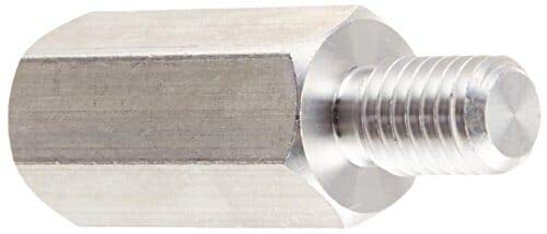 Hex Standoff, Male-Female, Aluminum, Plain Finish, 6-32 inch Screw Size, 1/4 inch OD, 7/16 Body Length, (Pack of 1000)