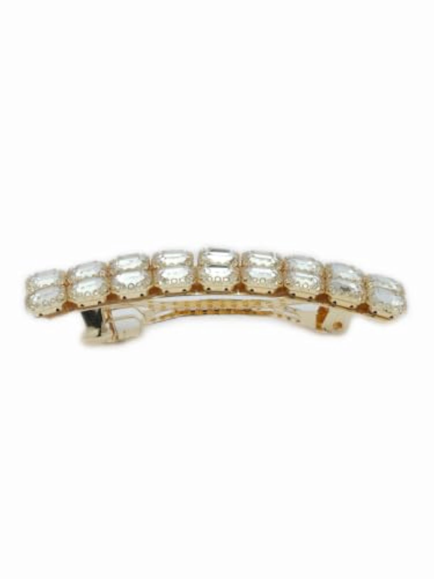 Double Line Stones Back Clip for Hair Styling