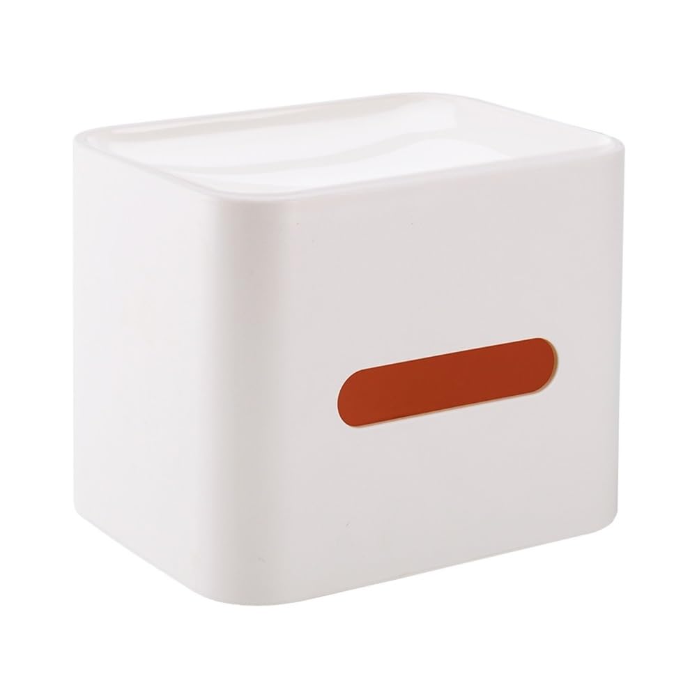Tissue Holder Dispenser Tissue Box with Top Shelf Platform for Home Countertop Holders for Living Room(White)