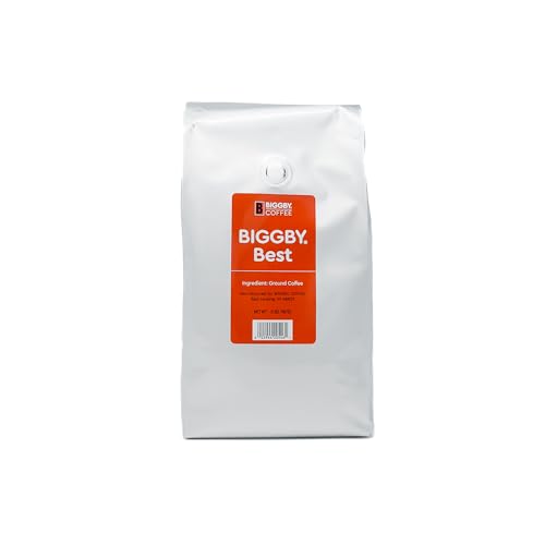 BIGGBY Best Ground Coffee, 100% Farm-Direct, 2lb Bag, Medium Roast