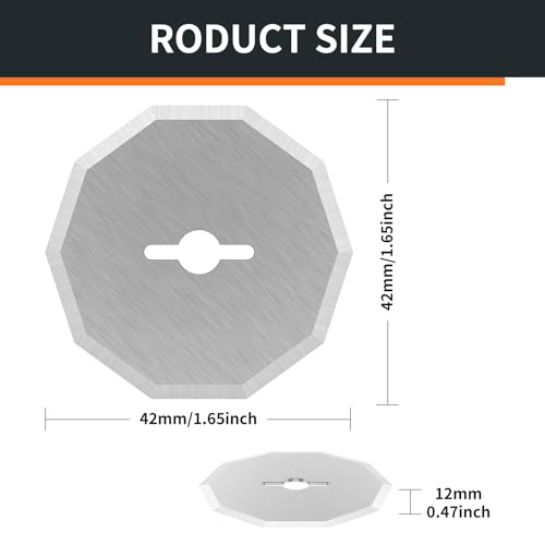 FALESOUL 4 Pcs Replacement Rotary Blades Compatible with Worx WX082L 4V ZipSnip Cordless Electric Scissors, WA2300 Replacement Blades Fits RC2600K,RC2601, RC2602, WX080L, WX081L - Thumbnail 2