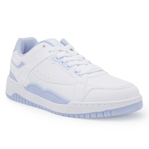 Image of Red Tape Women's Sneakers White Pu Round Lace-Up Lightweight Comfort