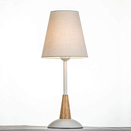 Lampe de table chic e27 beige et fer pour salon et chambre - 2