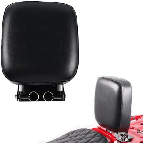 Motorcycle Flip Seat Rear Passenger Seat Foldable Seat Pad Compat...