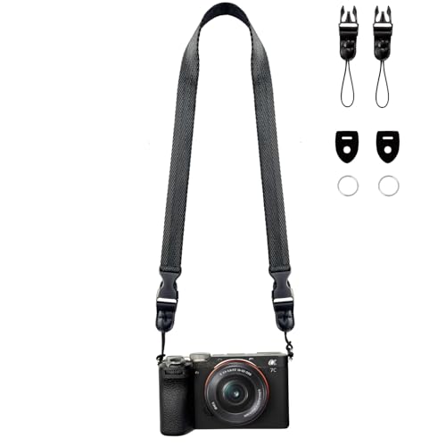 Sangle Appareil Photo Fine Compact,Sangle Petit Appareil Photo,Bandoulière pour Appareil Photo pour Photographes,Lanière De Cou pour Appareil Photo ,Camera...