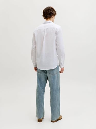 Chemise Jack & Jones 12289174 SUMMER LINEN INFINITY STRIPE IT - vue 10