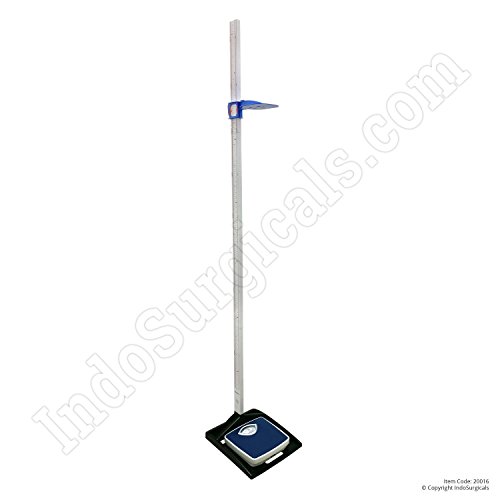 IS IndoSurgicals Stadiometer/Height Measuring Scale with Analog Weighing Scale