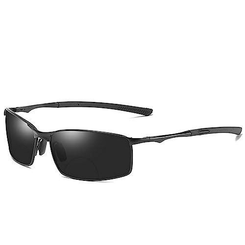 Image of laureles Vintage Mens Night Vision Sports Sunglasses Readers Metal Frame Driving Bifocal Reading Glasses Goggles