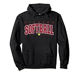 Alabama Softball Vintage Mens Kids Team Retro Softball Fan Pullover Hoodie