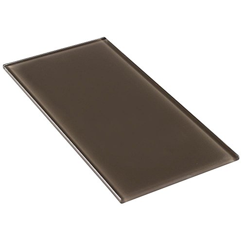 Modern 4X8 Subway Brown Glossy Glass Mosaic Tile Kitchen Backsplash Bathroom Mto0134 #TOP1