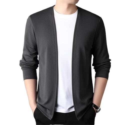 Spring Men's Cardigan Korean Style Youth Knitted Casual Slim Long Sleeves4