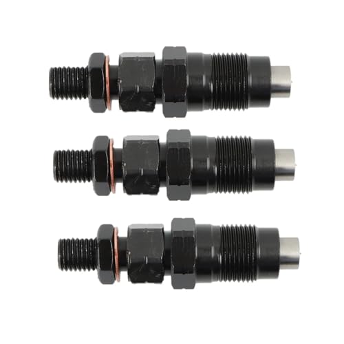 HENGCHUG 3-teiliger Common-Rail-Kraftstoffeinspritzer-Ersatz, kompatibel mit Yanmar 3TNM72-Motor, kompatibel mit John Deere-Traktormotor-Ersatzteil