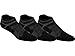 ASICS Quick Lyte Cushion Single Tab (3 Pack), Black/Dark Grey, Large