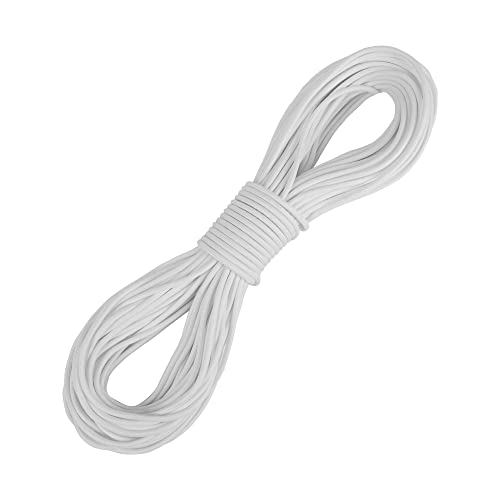Image of 550 para Cord Parachute Survival Cord Rope Spec Type III 7 Strand Paracord Rope, Military Grade Nylon 4mm Diameter (White, 10)