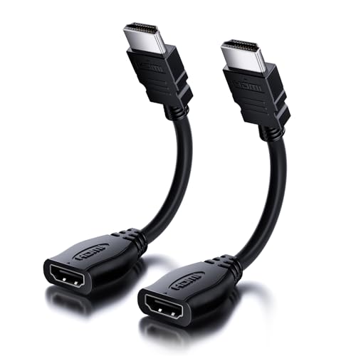 QUUGE Cable alargador HDMI 2.0, 2 unidades (4 K a 60 Hz)