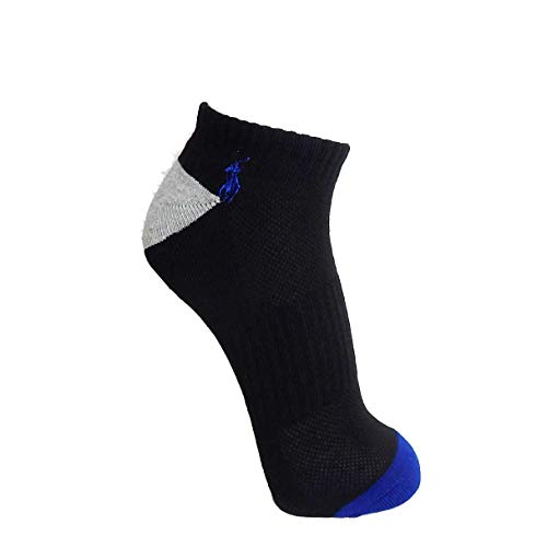 Polo 6 Pack Peds Socks Black 02