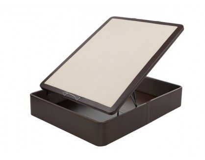 Flex - Canapé Abatible Gran Capacidad Tapizado Polipiel - 135X190, Color Negro