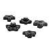 DCT 5 Star 5/16in-18 Internal Threaded Clamping Knob - T Knob Plastic Jig Knobs, 5-Pack