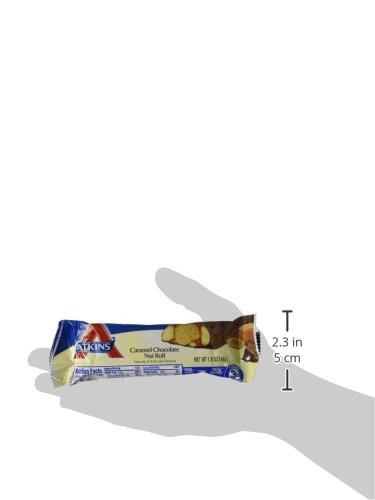 Miniatura 2 de Atkins SnackLight Meal - Rollo de nueces de chocolate con caramelo - Barras de 1.6 onzas, 16 unidades