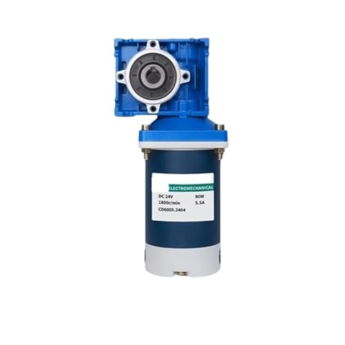 12V 24V 90W DC�E�H�[���M�A���[�^�[ �V���O���o�̓V���t�g�t�� RV30 �����\���x CW CCW ���g���N �X���[�Y�ȓ`�B(42rpm,24V)