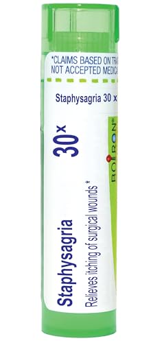 Boiron Staphysagria 30X for Itching of Surgical Wounds - 80 Pellets