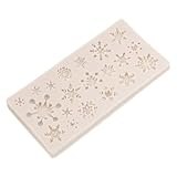 TIDTALEO Schneeflocken Silikonform für Seifen Süßigkeiten Schokolade und Fondant Wiederverwendbare Backform für Kreative Dekorationen für Weihnachten und DIY Projekte