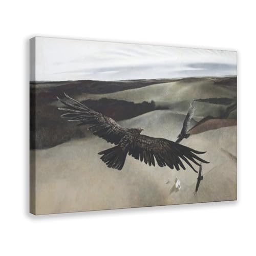 Affiches Soaring by Andrew Wyeth sur toile de coton avec cadre de qualité