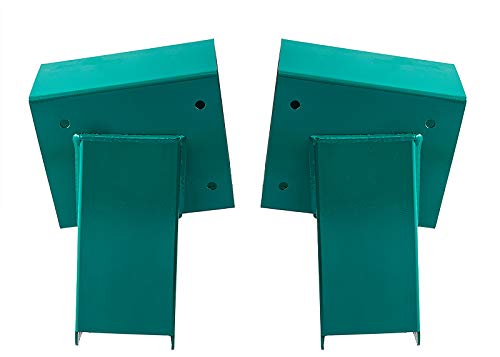 Handygo QQJ-GREEN-02 Swing Set Brackets - Heavy Duty Steel Swing Kit, 2 Diy Wooden Swing Hardware Bracket, Playground Equipment Parts thumb #1