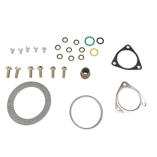 Image of PartsFlow Turbo Hardware Mounting Install Kit, Mounting Seal Set Compatible With 2008 2009 2010 Ford F-250 F-350 F-450 F-550 6.4L V8 Turbo Diesel 8C3Z9T514A