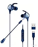 【国内限定・メーカー保証付】ゲーミングイヤホン TTQT 有線 イヤホン 電話機用ヘッドセット タイプC接続 デュアルマイク搭載 ゲーミングいやほん ヘッドセット マイクミュート機能付き 簡単操作 軽量設計 人気モデル PS4・PS5・Switch・Xbox One・PC・スマートフォン・タブレット・ノートパソコン対応 リモートワークやオンライン会議、エンターテインメント、ゲームに最適JIU