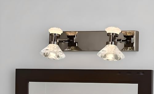 Image of FILLISKA 3 in 1 Double Wall spot /Picture /Display /Mirror Light with Adjustable Head and Colour Changing Function (Crystal Black-6485)(1 Year Warranty)