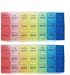 Produktbild GCOA 2 Stück Pillendose 7 Tage, Pillenbox, Medikamentenbox, Tablettenbox, Wochendispenser - 3 Kammern/Tag