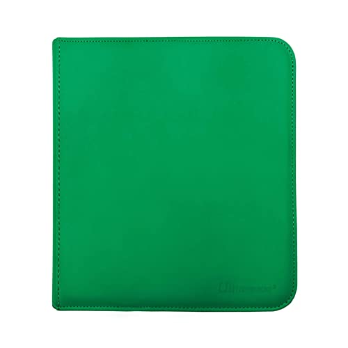 Image of Ultra Pro E-15741 Ultra Pro-12 Pocket Zippered Pro Binder-Green, M