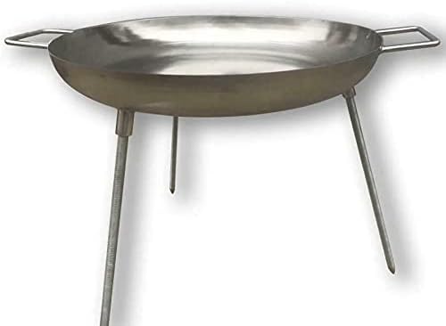 Miniatura 7 de Sartén redonda tradicional de acero inoxidable resistente Discada Kazan Mangal BBQ Grill  Wok Blade Making Cookware Sartenes  Cocina al aire libre