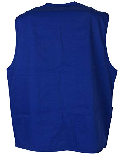 Beat The World Men's 9 Pockets Work Utility Vest Military Photo Safari Travel Vest (S, Royal Blue) - Thumbnail 2