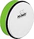 Nino Percussion Hand Drum Instrument - Kleine Handtrommel für Kinder ab 3 Jahren - Durchmesser 6 Zoll (ca. 15 cm) - Kunststoff, Grün (NINO4GG)