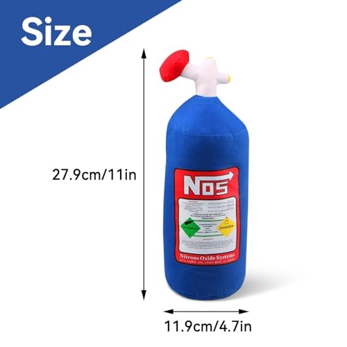Cyrank 2PCS Nackenkissen Autositz, 11 X 4.7in Nos Flasche Design Plüsch Auto Nackenkissen Kopfstütze Auto Nackenkissen Für Kopfstütze Nackenkissen Unterstützung Kissen Für Autositz Büro Stuhl
