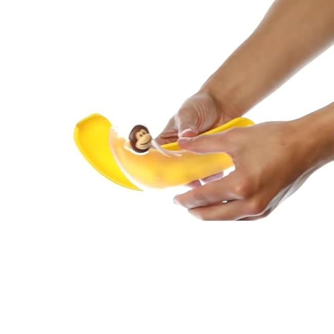 Joie Monkey Banana Pod Storage Container, Durable Holder for Kids Lunch Boxes and Backpacks, Keeps Food Fresh and Safe On-the-Go, Cute Kitchen Gadget, BPA Free, Dishwasher Safe