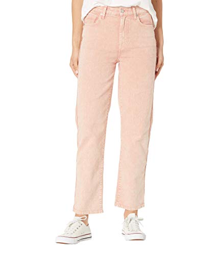 7 For All Mankind High-Waist Cropped Straight in Mineral Rose