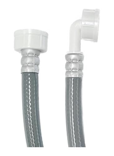 Tubo para lavadora 3/4 R a 3/4 A, longitud de 3 metros, ideal para conexión de agua y desagüe en instalaciones domésticas.