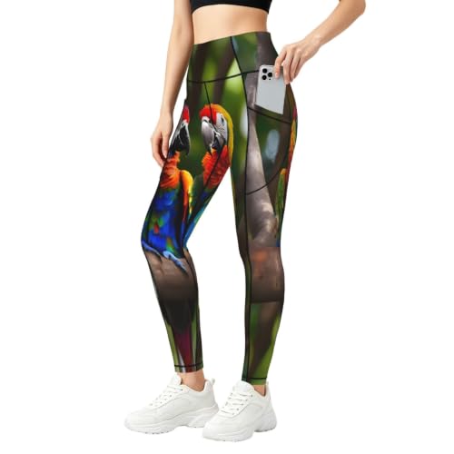Pantalones de yoga con bolsillos idóneos para correr al aire libre y fitness informal